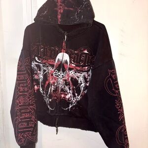 Drop Dead clothing Unsung Spell anime girl cyber sigilism hoodie